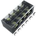 Клеммные колодки: Клеммная колодка винтовая с крышкой RUICHI TB-10004, 8 контактов, 100 А, 600 В, 0,5…10 мм2, корпус пластик модифицированный
