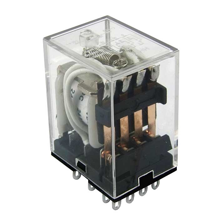   RUICHI HJQ-22F-24VDC-4Z 5A, 2(NO - NC); 4PDT - 14pin ; form 4C