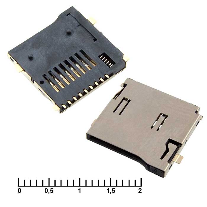    RUICHI micro-SD SMD 9pin ejector, 9 