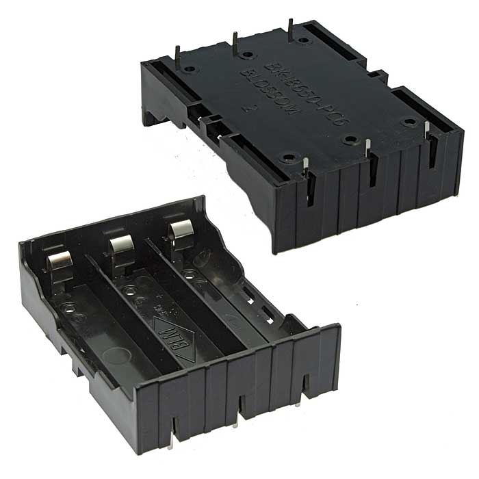   RUICHI Battery Holder for Li-ion 3X18650, 